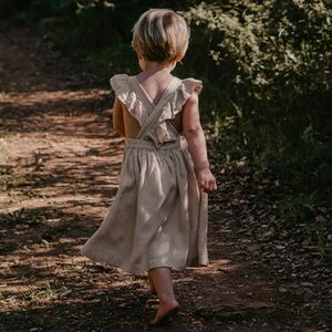 The Simple Folk linen pinafore